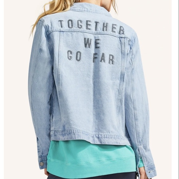 Peloton Denim Jacket Size L New With Tags - Picture 1 of 9